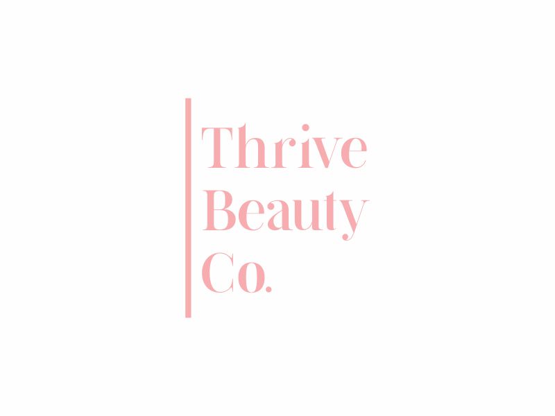 Thrive Beauty Co. logo design by giphone