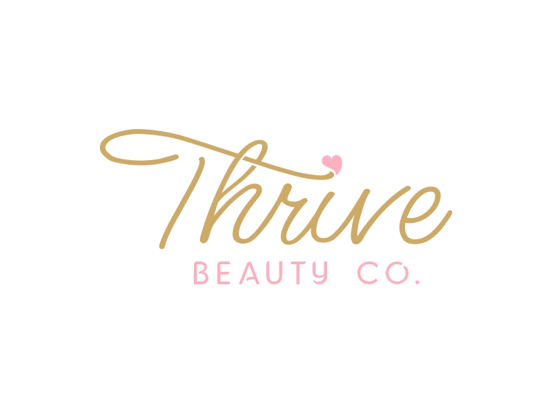 Thrive Beauty Co. logo design by Shabbir