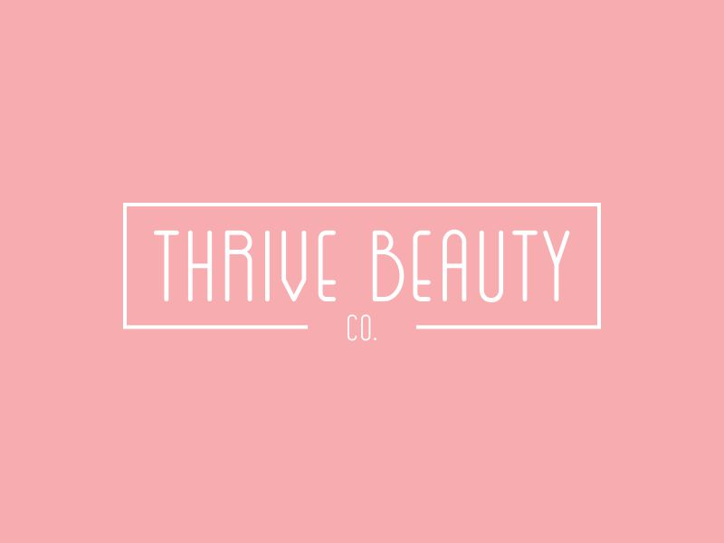 Thrive Beauty Co. logo design by giphone