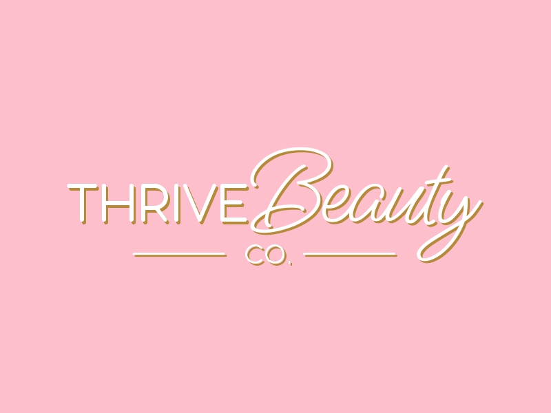 Thrive Beauty Co. logo design by Shabbir