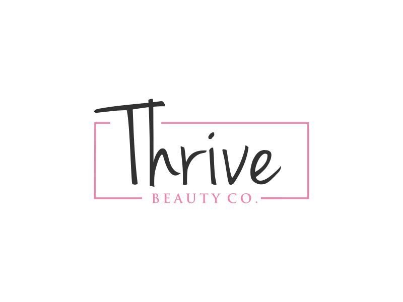 Thrive Beauty Co. logo design by haidar