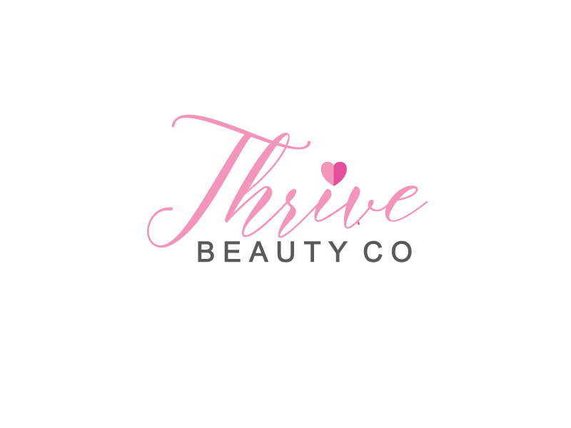 Thrive Beauty Co. logo design by webmall