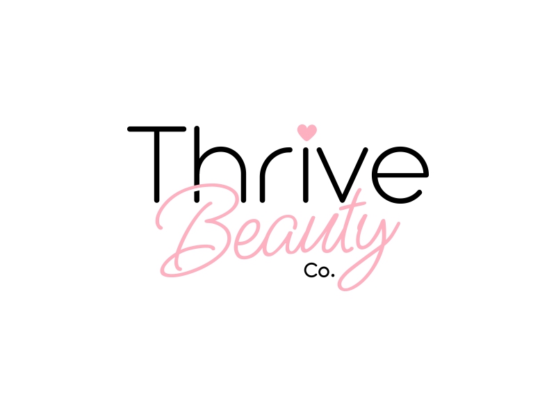 Thrive Beauty Co. logo design by Shabbir