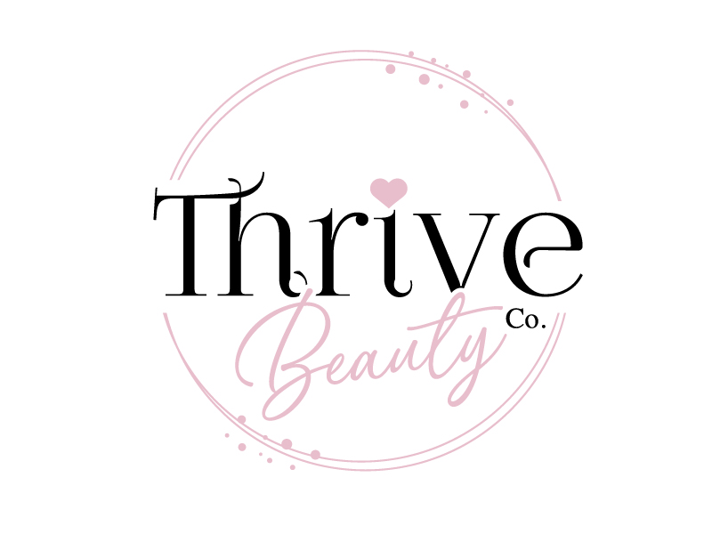 Thrive Beauty Co. logo design by jaize