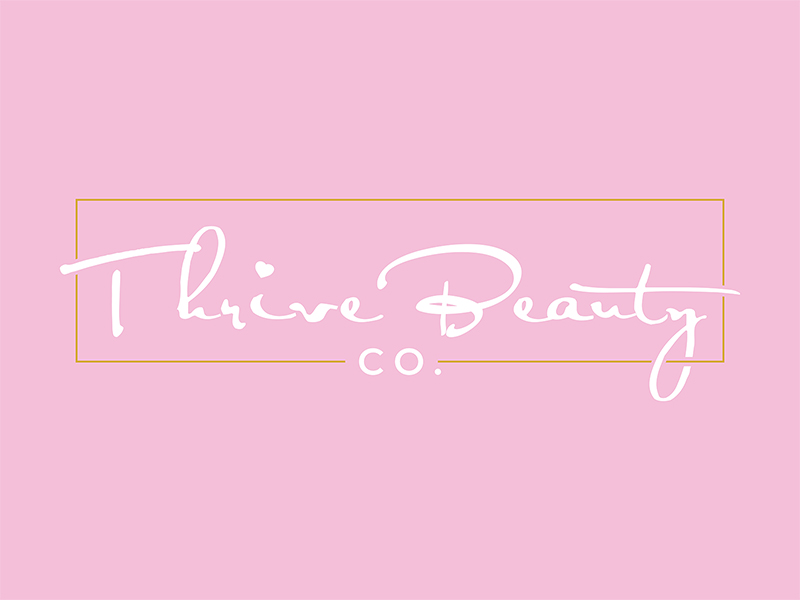 Thrive Beauty Co. logo design by planoLOGO