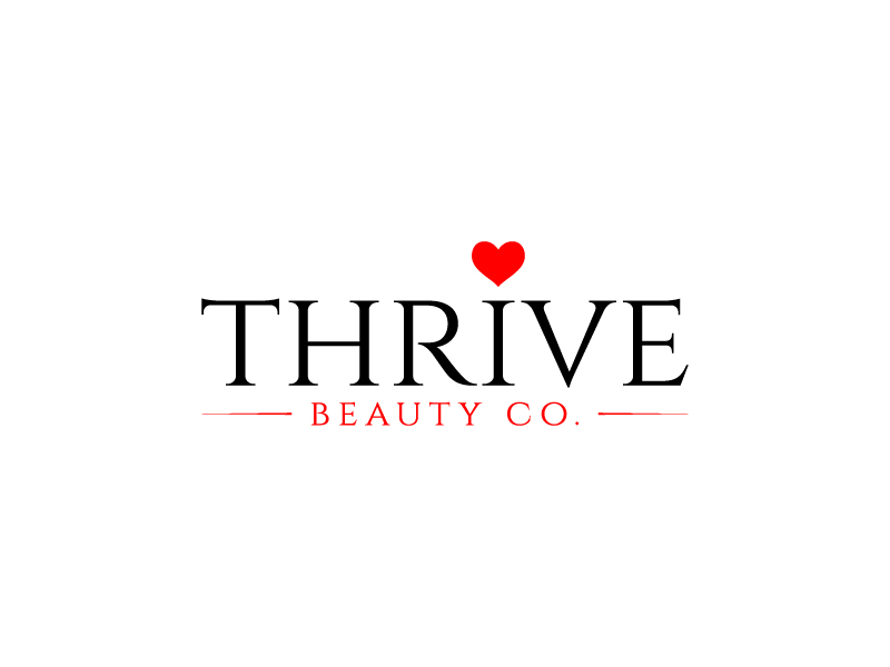 Thrive Beauty Co. logo design by BrightARTS