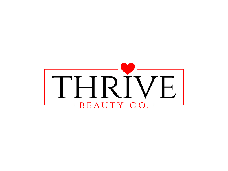 Thrive Beauty Co. logo design by BrightARTS