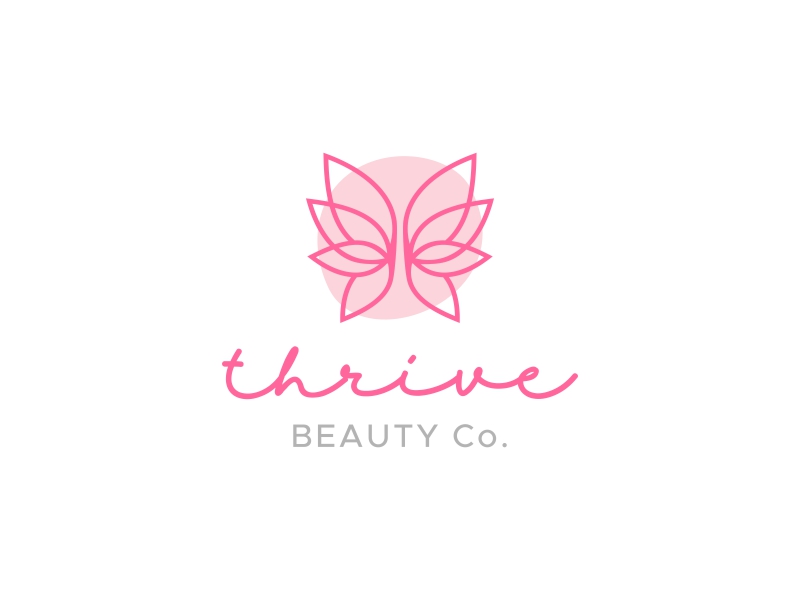 Thrive Beauty Co. logo design by DuckOn