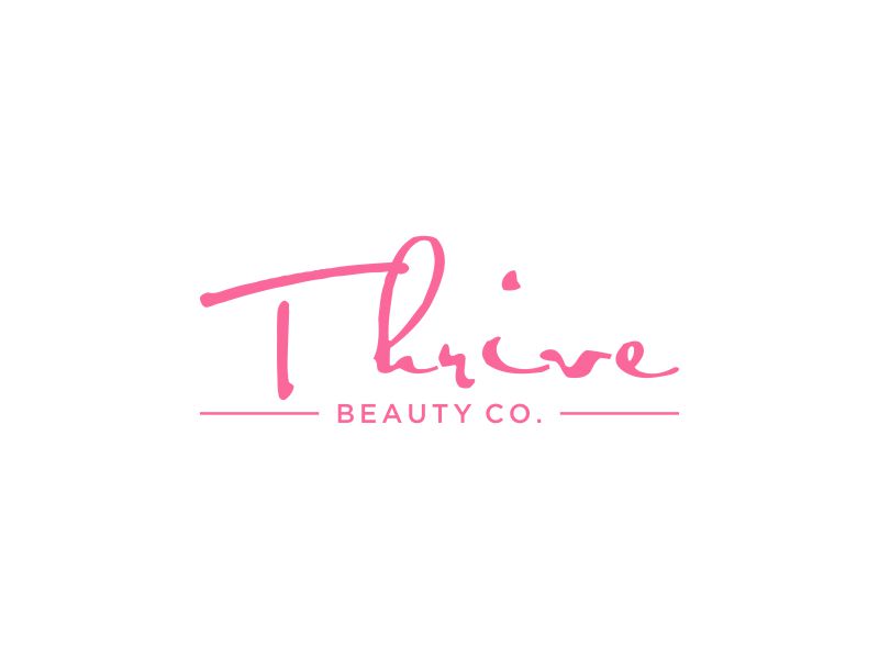 Thrive Beauty Co. logo design by blessings