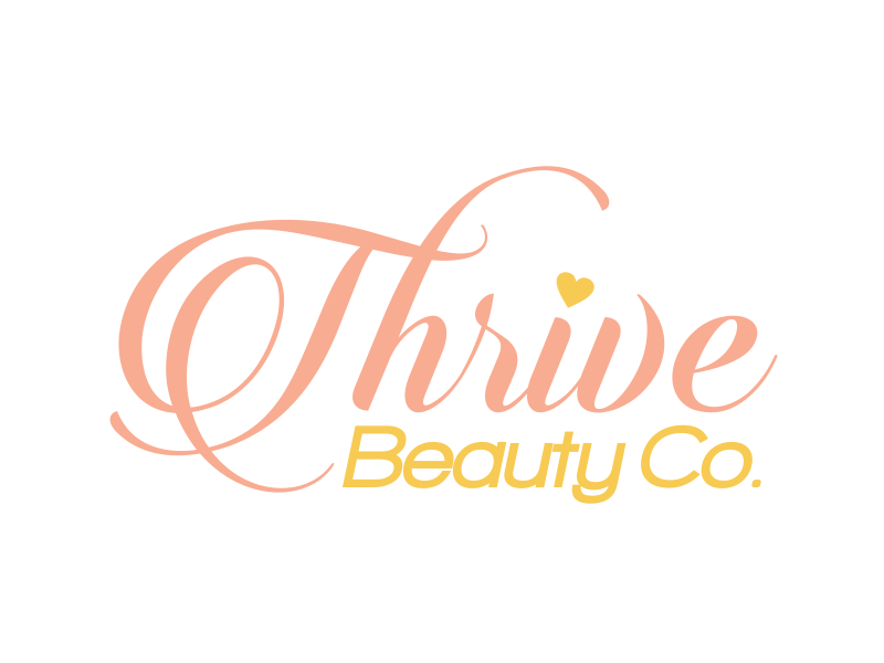 Thrive Beauty Co. logo design by cikiyunn