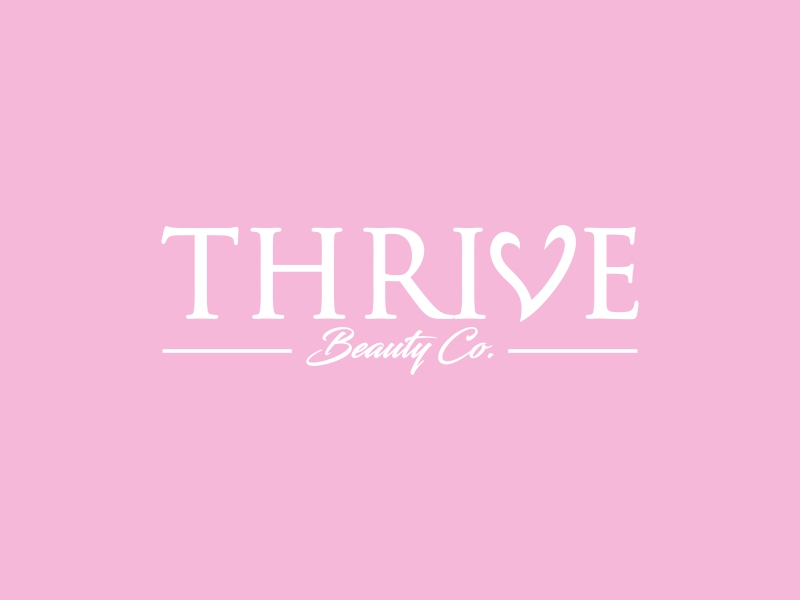 Thrive Beauty Co. logo design by hunter$