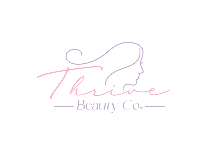 Thrive Beauty Co. logo design by vishalrock