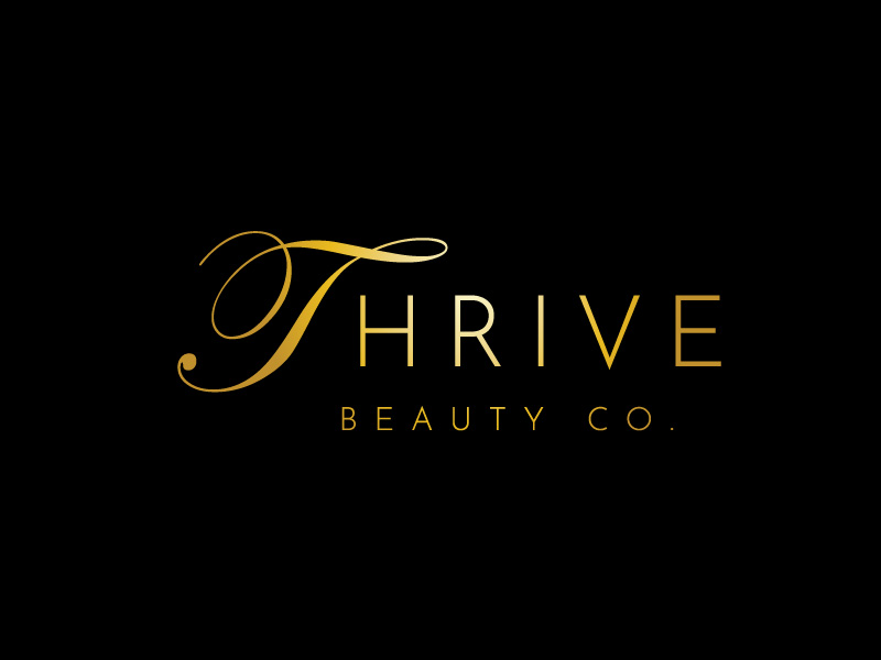 Thrive Beauty Co. logo design by syakira