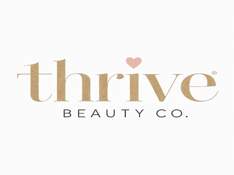 Thrive Beauty Co. logo design by salim