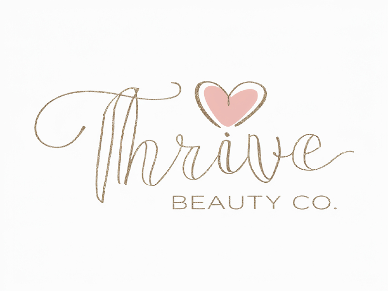 Thrive Beauty Co. logo design by salim