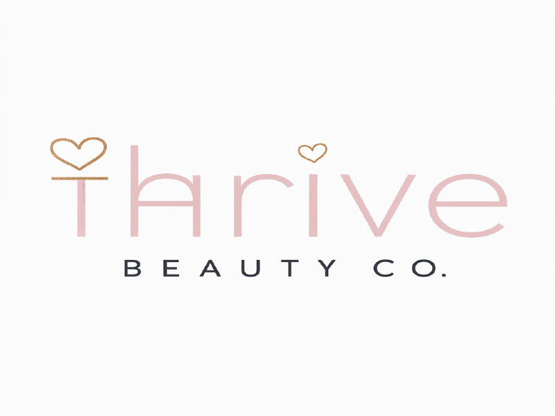 Thrive Beauty Co. logo design by salim