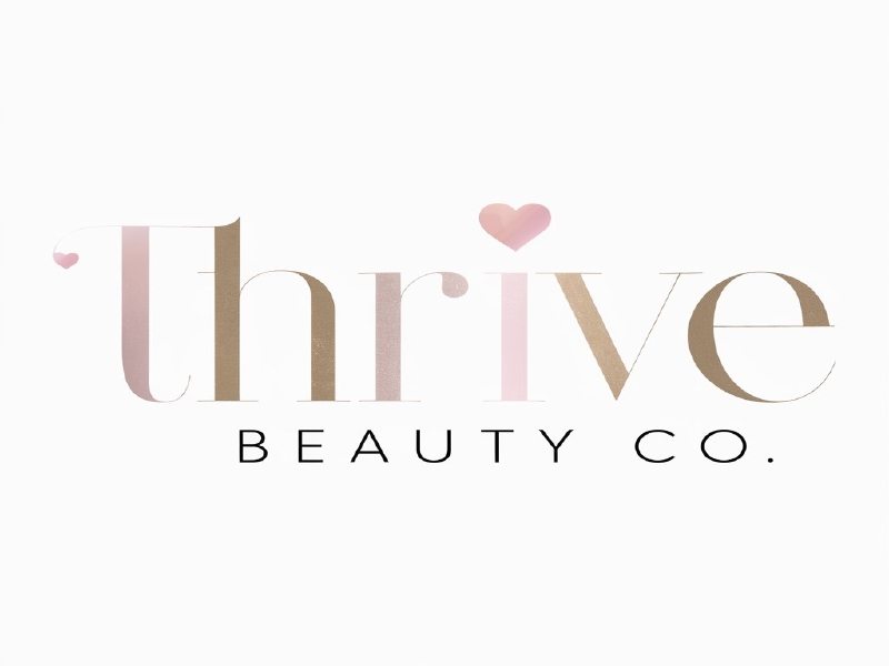 Thrive Beauty Co. logo design by salim