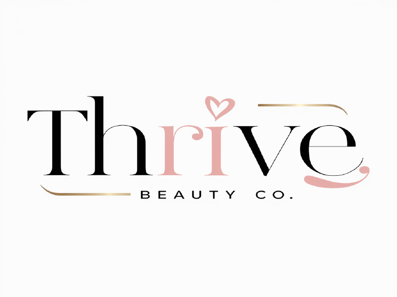 Thrive Beauty Co. logo design by salim