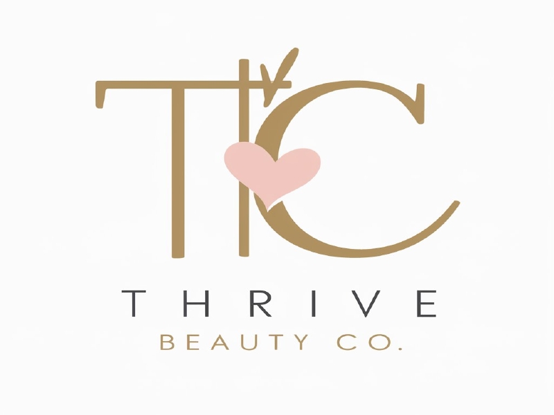 Thrive Beauty Co. logo design by salim