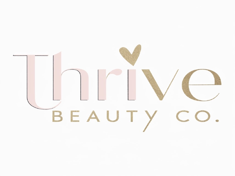 Thrive Beauty Co. logo design by salim