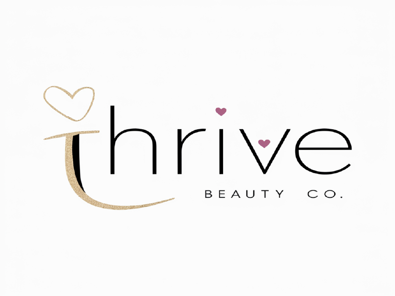 Thrive Beauty Co. logo design by salim