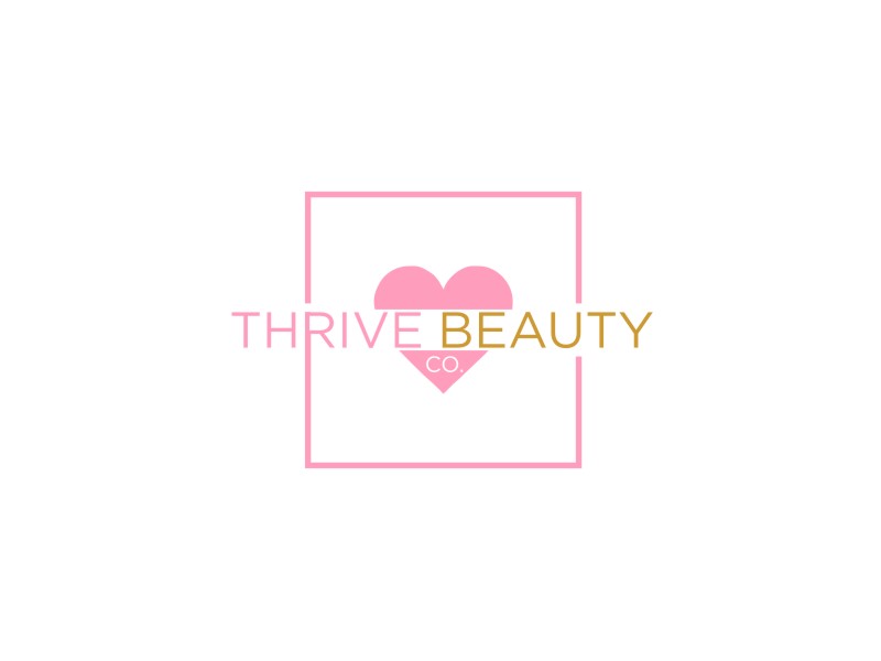 Thrive Beauty Co. logo design by Diancox