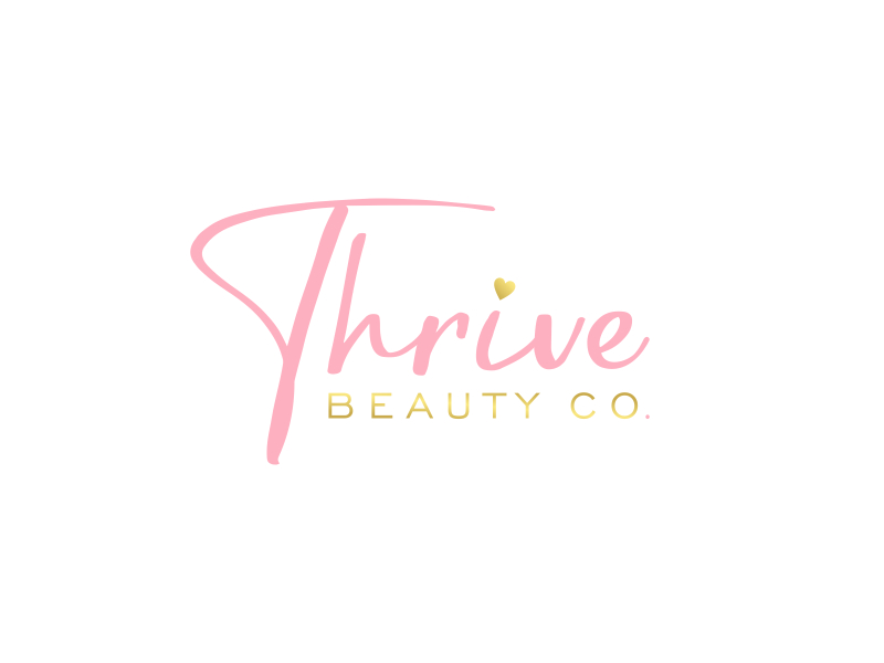 Thrive Beauty Co. logo design by pionsign