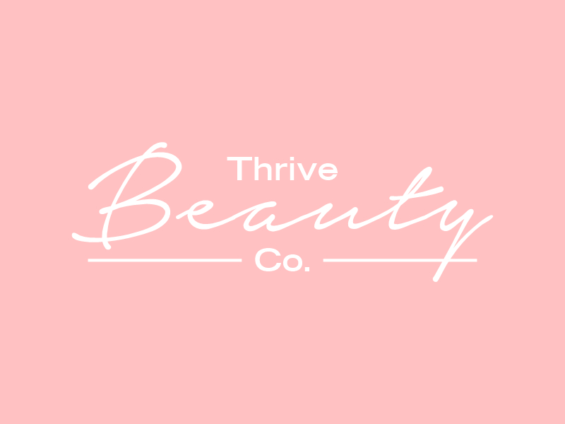 Thrive Beauty Co. logo design by Gwerth