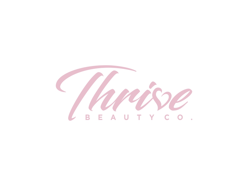 Thrive Beauty Co. logo design by hunter$