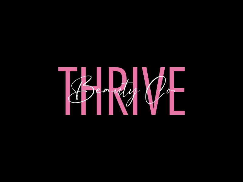 Thrive Beauty Co. logo design by luckyprasetyo