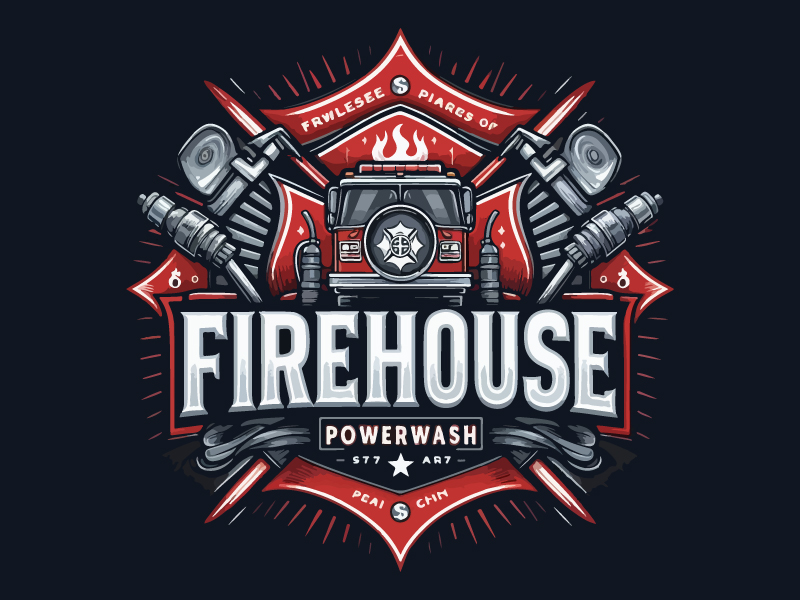 Firehouse Powerwash logo design by Rahul Biswas