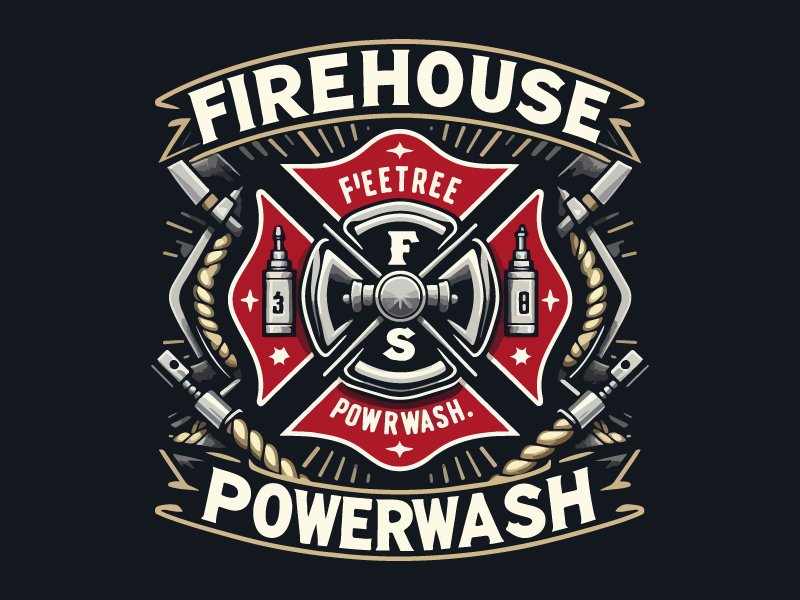 Firehouse Powerwash logo design by Rahul Biswas