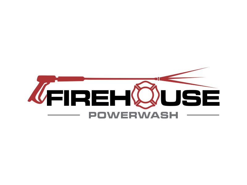 Firehouse Powerwash logo design by oke2angconcept