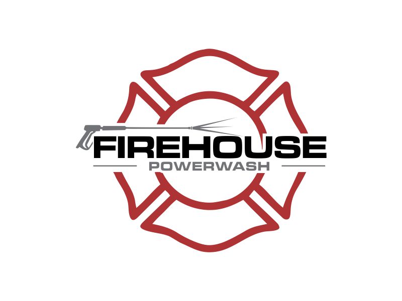 Firehouse Powerwash logo design by oke2angconcept