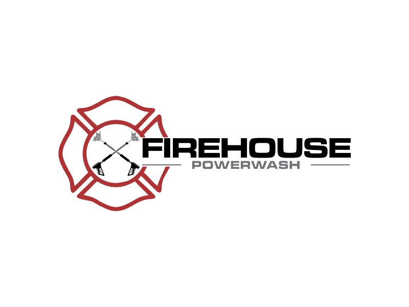 Firehouse Powerwash logo design by oke2angconcept