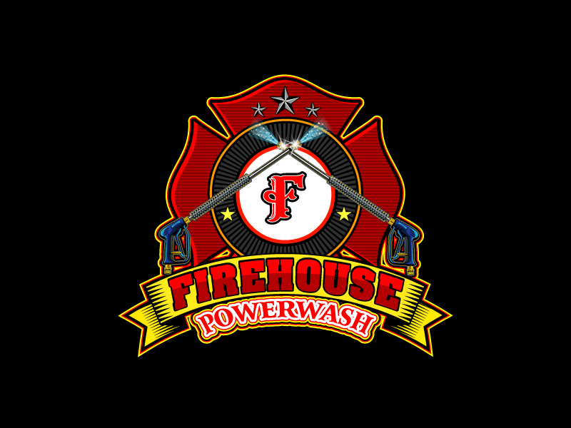 Firehouse Powerwash logo design by Koushik