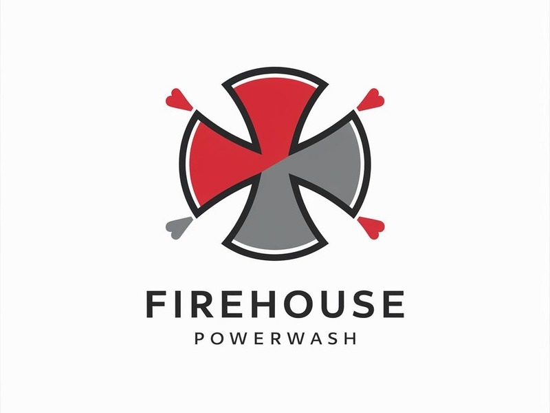 Firehouse Powerwash logo design by iffikhan