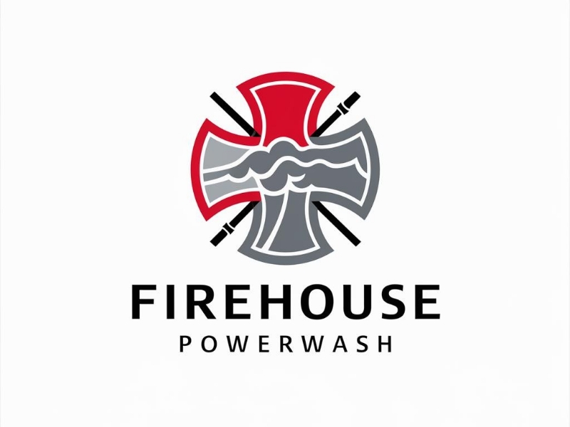 Firehouse Powerwash logo design by iffikhan