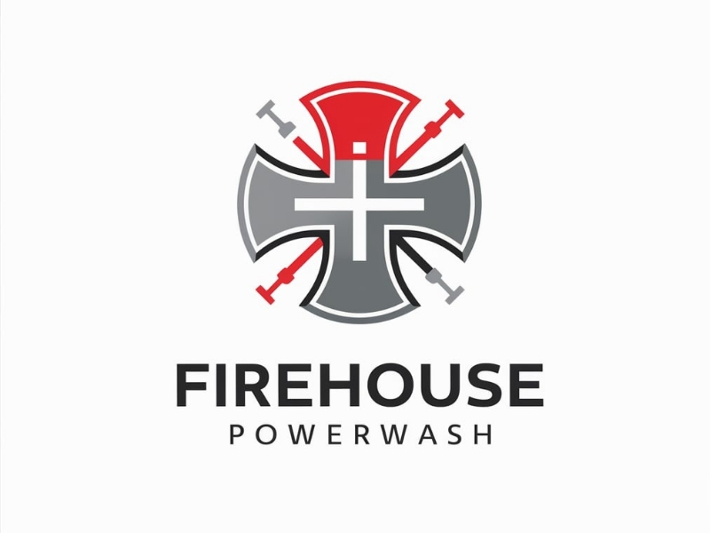 Firehouse Powerwash logo design by iffikhan