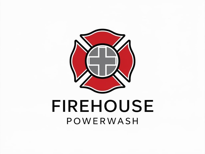 Firehouse Powerwash logo design by iffikhan