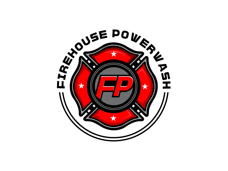 Firehouse Powerwash logo design by Euto