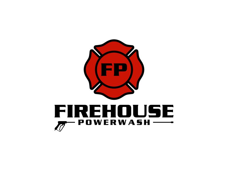 Firehouse Powerwash logo design by blessings