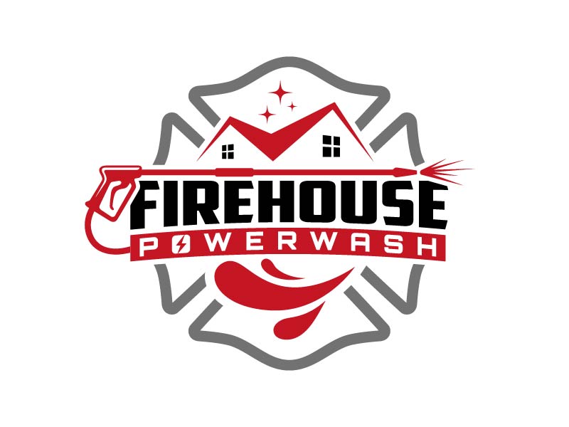 Firehouse Powerwash logo design by Andri