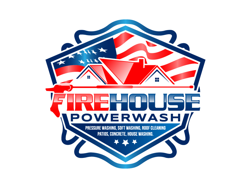 Firehouse Powerwash logo design by maya