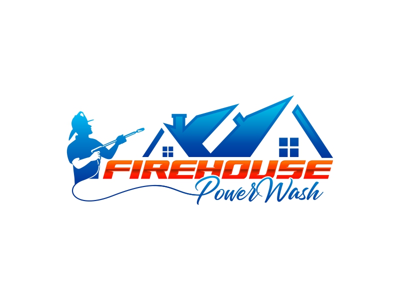 Firehouse Powerwash logo design by Realistis