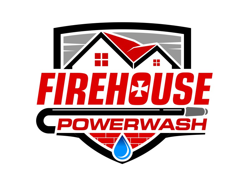 Firehouse Powerwash logo design by mutafailan