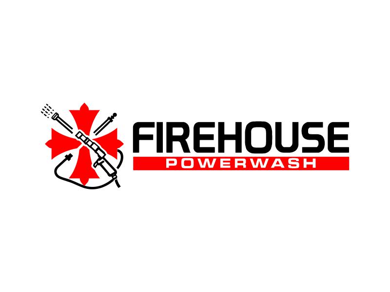 Firehouse Powerwash logo design by Gwerth