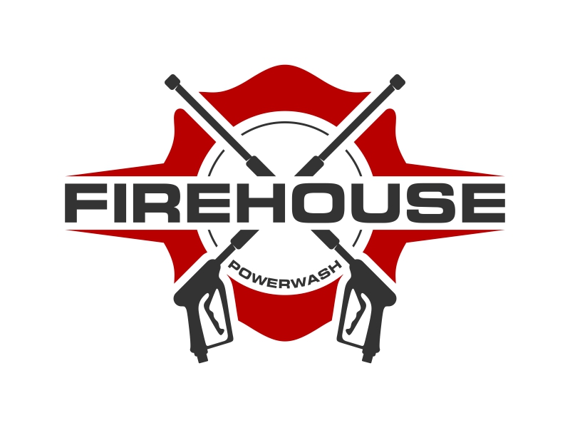 Firehouse Powerwash logo design by ekitessar