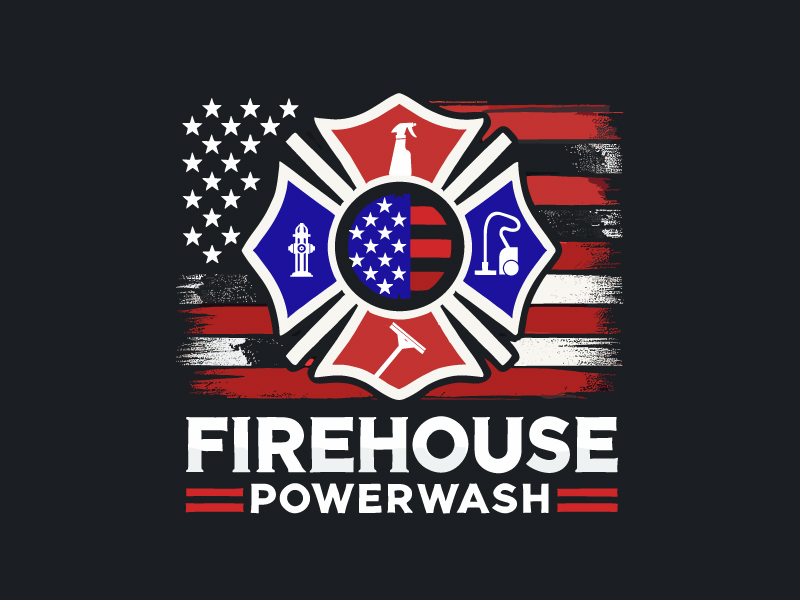 Firehouse Powerwash logo design by Ebad uddin