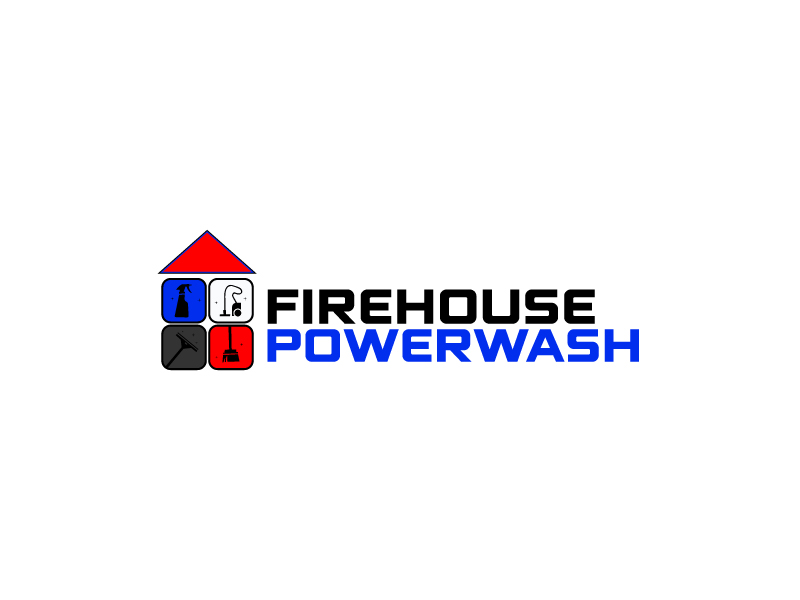 Firehouse Powerwash logo design by Ebad uddin